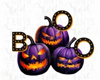 Boo PNG: Autumn Pumpkin Season Digital Design Product Image 8