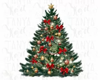 Christmas Tree Print Download - Merry Christmas PNG Product Image 6