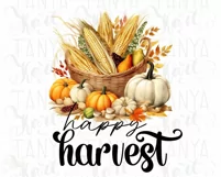 Happy Harvest Fall PNG, Sublimation Downloads Product Image 5