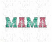 Mama PNG, Embroidery Letters for To My Mom Product Image 7