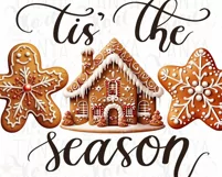 Gingerbread House, Tis the Season PNG Design Product Image 7