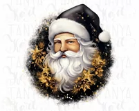 Christmas PNG Designs - Santa Claus Face Sublimation Designs Product Image 10