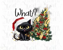 What Cat Christmas Tree, Christmas Animal PNG for Cat Lovers Product Image 8