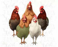 Cute Chicken Breeds, Farm Gift for Women & Animal Lovers Product Image 6