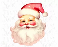 Funny Santa Claus Face PNG for Holiday Product Image 6