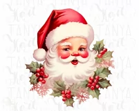 Retro Santa Claus PNG Digital Download Product Image 7