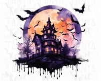 Halloween House PNG for Shirt Design Product Image 6