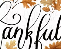 Thankful PNG Digital Download Sublimation Designs Product Image 4