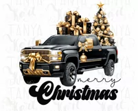 Merry Christmas Truck Sublimation Download Product Image 6