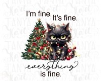 I&#039;m Fine It&#039;s Fine Everything Is Fine Png Sublimation Product Image 8