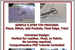 Catholic Cathedral ITH Passport Case Machine Embroidery File Product Image 2