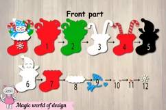 Christmas snowman in santa's boot Gift Card Holder Product Image 2