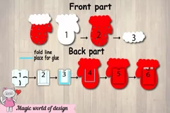 Christmas Santa Claus mitten Gift Card Holder svg Product Image 2