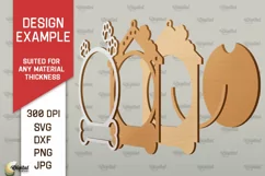 Pet Christmas Ornament Laser Cut. Pet Tree Toy SVG Design Product Image 2
