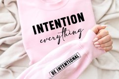 Intention Everything Sleeve SVG, Positivity SVG Design Product Image 2