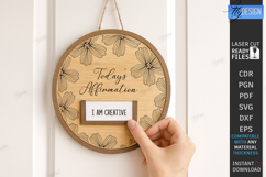 Interchangeable Affirmation Sign Laser Cut Bundle|Wall Decor Product Image 14