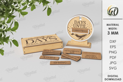 Interchangeable countdown Laser Cut. Home decor SVG Product Image 1