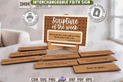Christian Interchangeable Signs with Stand Laser Cut Bundle Product Image 10