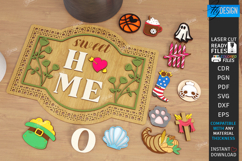 Interchangeable Home Sign Laser Cut | Wall Sign | Door Signs Product Image 1