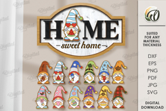 Interchangeable Home Sign Laser Cut. Home SVG Product Image 1