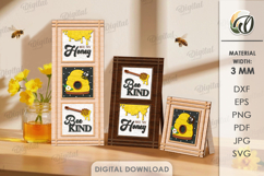 Interchangeable Sign Laser cut. Stand Decor. Bee SVG Product Image 1