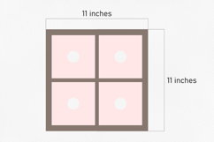 Interchangeable square insert frame svg Standing box frame Product Image 3