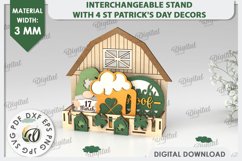 Interchangeable Stand St Patrick&#039;s Day Laser Cut Product Image 1