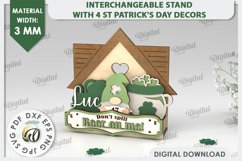 Interchangeable Stand St Patrick&#039;s Day Laser Cut Product Image 1