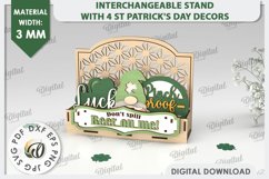 Interchangeable Stand St Patrick&#039;s Day Laser Cut Product Image 1