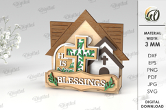 Interchangeable Christian Stand Laser Cut. Religious decor Product Image 1