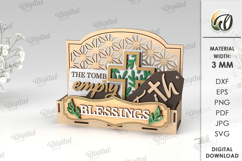 Interchangeable Christian Stand Laser Cut. Religious decor Product Image 1