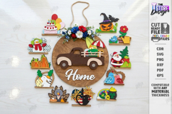 Interchangeable Truck Welcome Sign Laser Cut |Wall Decor SVG Product Image 1