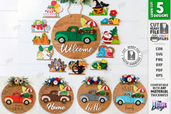 Interchangeable Truck Welcome Signs Laser Cut Bundle | CNC Product Image 1