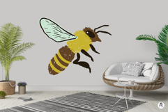 4 Chalky Texture Honey Bee Illustrations SVG Product Image 3