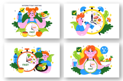 10 Intermittent Fasting Illustration Product Image 2