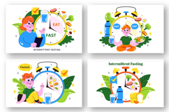 10 Intermittent Fasting Illustration Product Image 3