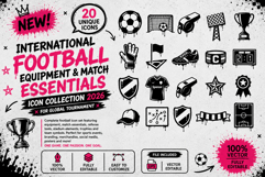 International Football Equipment And Match Essentials Icon Product Image 1