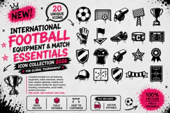 International Football Equipment And Match Essentials Icon Product Image 1