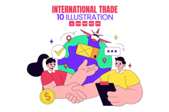 10 International Trade Illustration Product Image 1