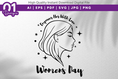 Empower Her With Love Women SVG Product Image 1