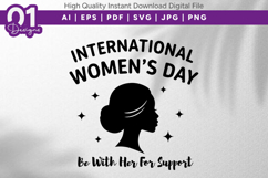 International Womens Day SVG Art Product Image 1
