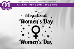 International Womens Day SVG Art Product Image 1