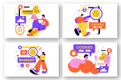 10 Internet Cookies Technology Illustration Product Image 3