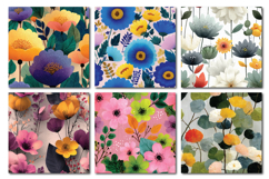 Intricate Florals Vol.1 Seamless Digital Paper, 36 PNG Product Image 5