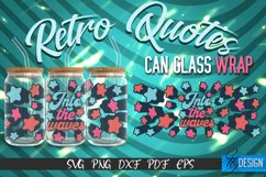 Retro Glass Can Wrap Design | Retro Quotes | SVG File v.6 Product Image 1
