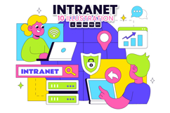 10 Intranet Technology Illustration Product Image 1