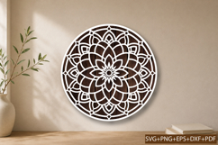 Intricate Floral Mandala Laser Cut SVG Product Image 1