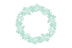 Intricate Monogram Frame SVG Cut File Product Image 1
