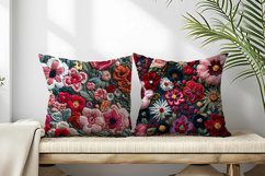 Hand Craft Embroidery - Handcrafted Wool Yarn Digital Paper Product Image 2