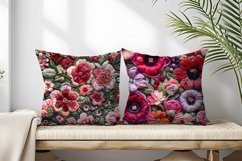 Hand Craft Embroidery - Handcrafted Wool Yarn Digital Paper Product Image 2